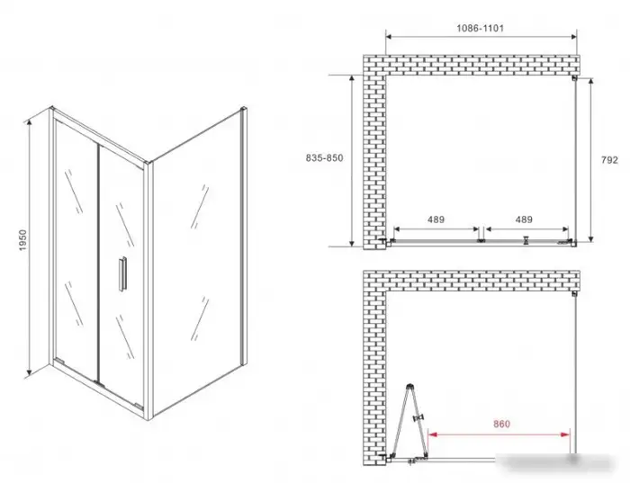 Душевой уголок Abber Sonnenstrand AG07110-S85 - фото товара