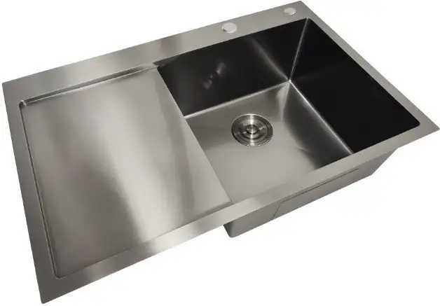 Кухонная мойка Stellar Decor S6550NB-R-D (нано черный) - фото товара