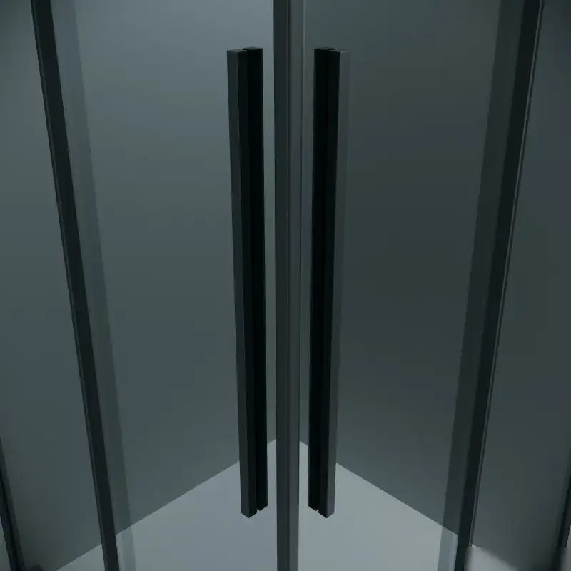 Душевой уголок Grossman Galaxy 100x70x195 300.K33.01.1070.21.10 (черный матовый/тонированное стекло) - фото товара