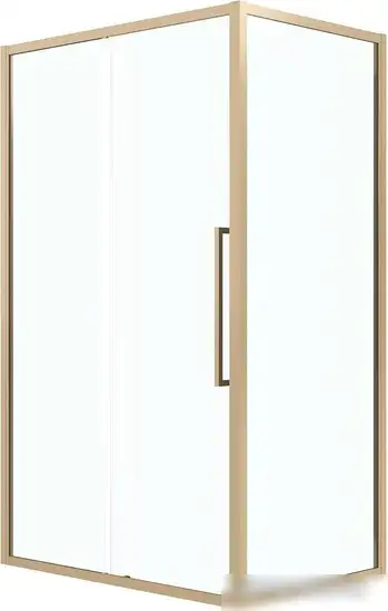 Душевая стенка Grossman Cosmo 80x195 200.K33.02.80.32.00 (золото сатин/стекло прозрачное) - фото товара