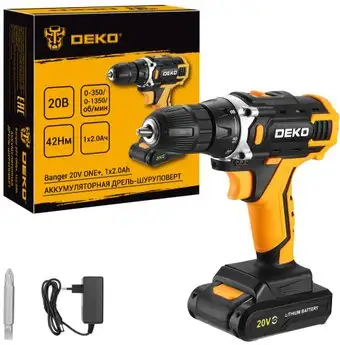 Дрель-шуруповерт Deko Banger 20V ONE+ 083-1116 (с 1-им АКБ) – изображение в каталоге
