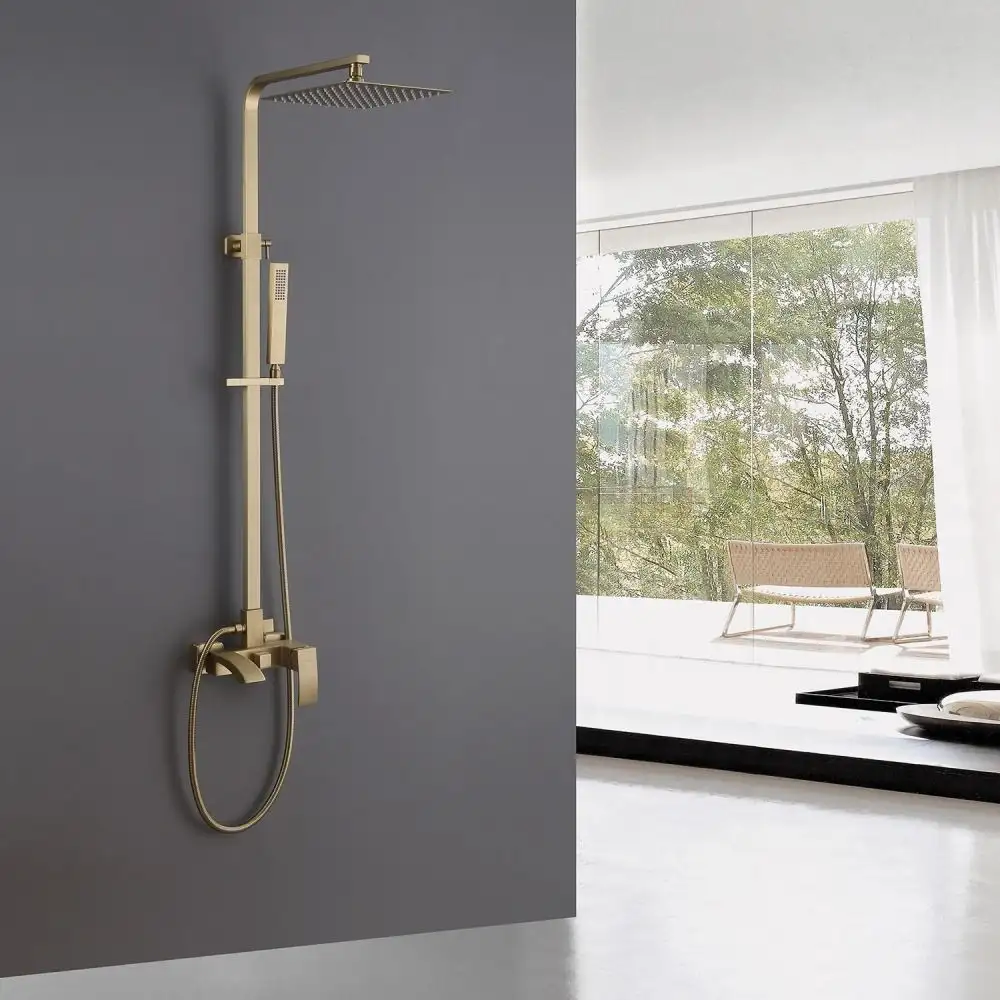 Душевая система Abber Wasserfall AF8616G (золото матовое) - фото товара
