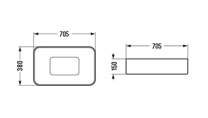 Умывальник WeltWasser ELBACH 78575-70 MT-BL - фото товара