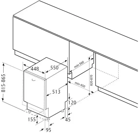 Посудомоечная машина Krona Brenta 45 BI - фото товара