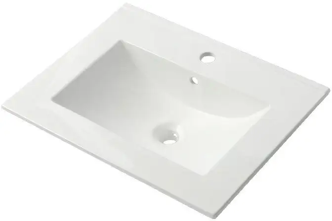 ЗОВ Тумба с умывальником Кито 60 K60LW0MRM-OL60 (белый/тростник) – фото товара