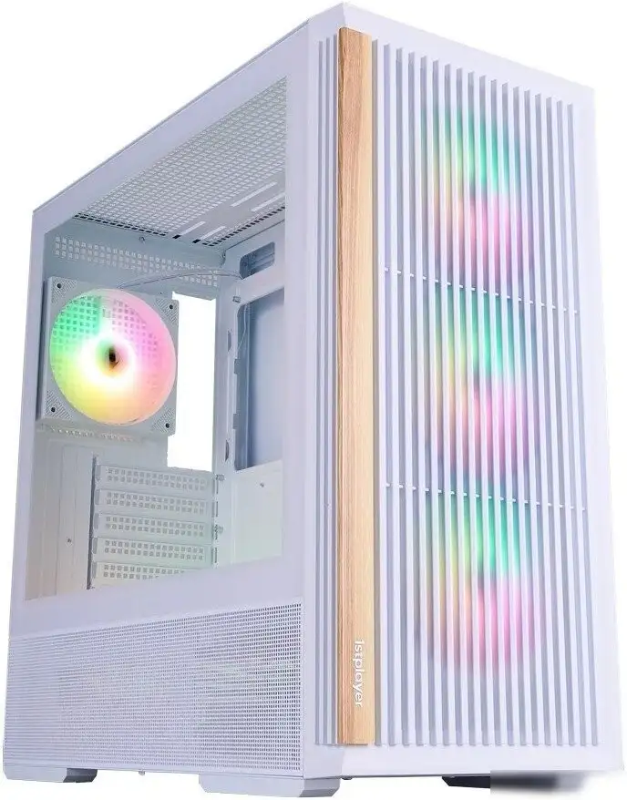 Корпус 1stPlayer WD7 ARGB WD7-WH-4FA7-W-2FA7R-W (белый) – фото товара