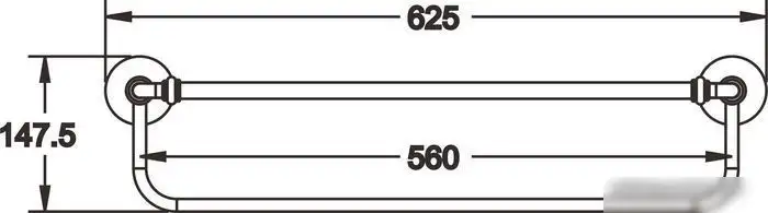 Полка для полотенца Rose RG1208 – фото товара