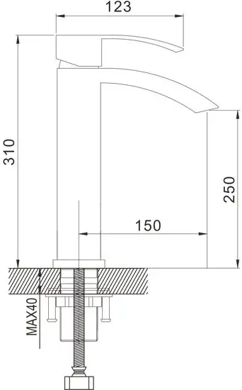 Смеситель Rose R1511T - фото товара