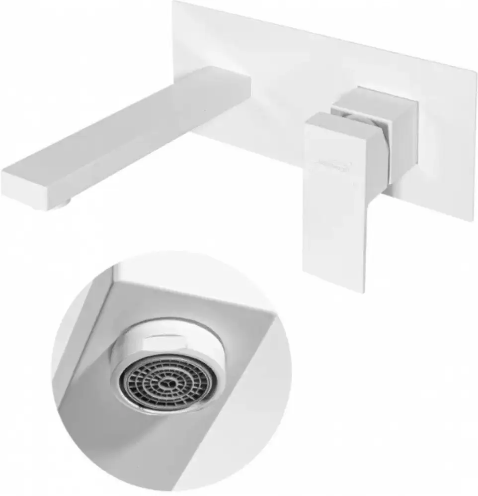 Смеситель Hansberge H688 (белый) глянец - фото товара