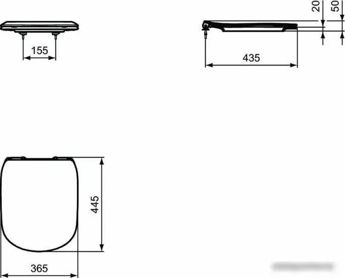Сиденье для унитаза Ideal Standard Tesi T3527V3 – фото товара