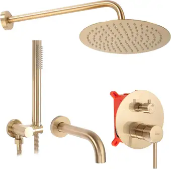 Душевая система Rea Lungo Matt Gold REA-P6609