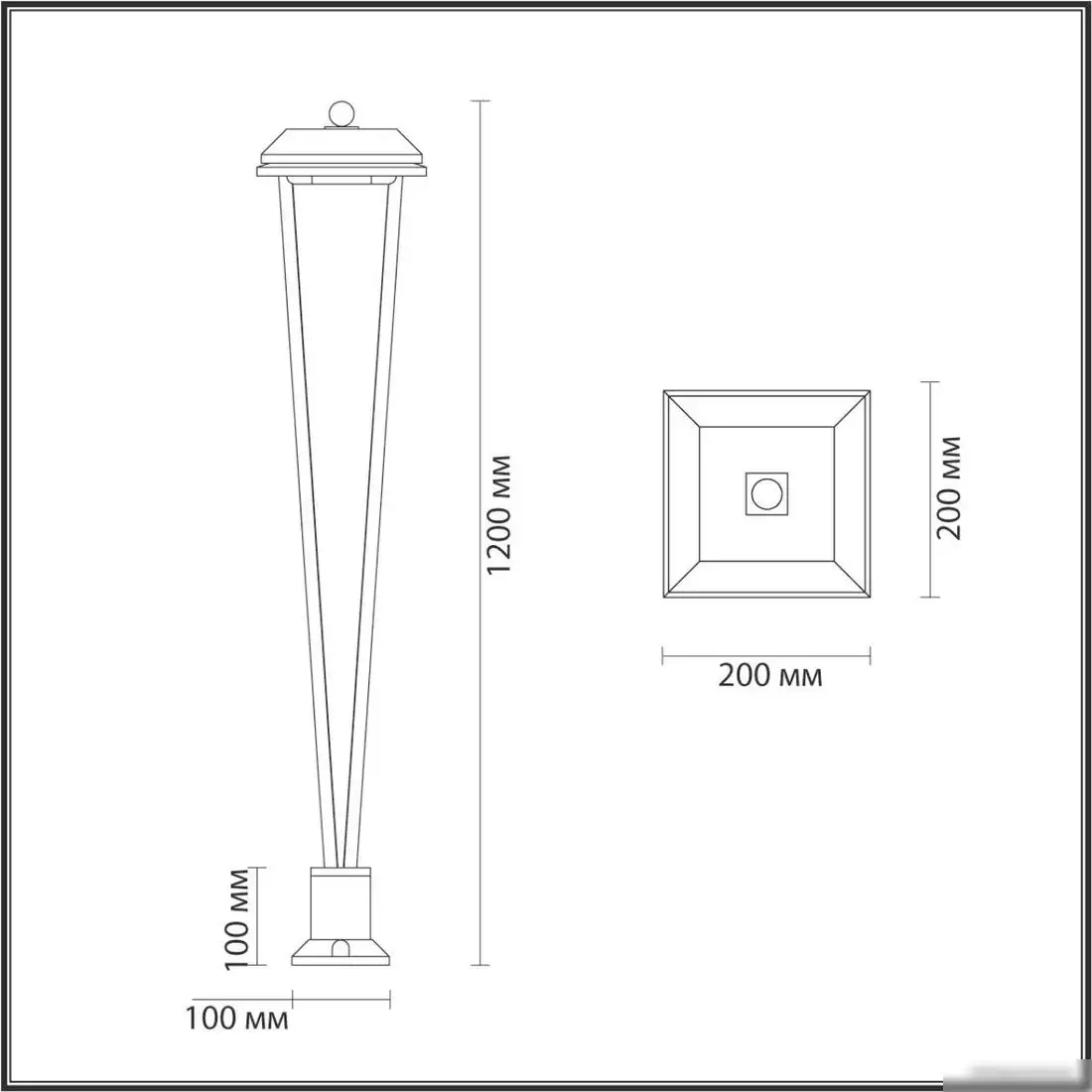 Фонарный столб Odeon Light Vart 6654/10GL