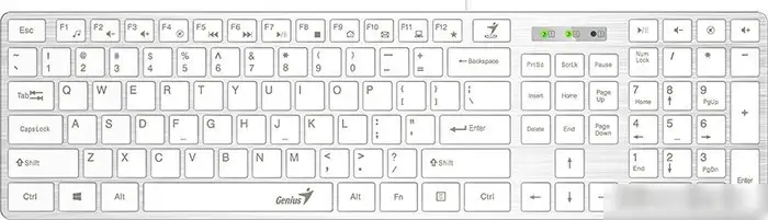 Клавиатура Genius SlimStar 126 (белый) – фото товара