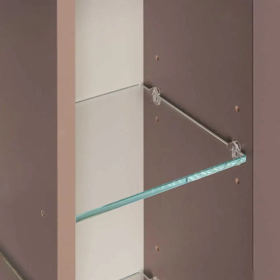 Акватон Шкаф-полупенал для ванной Ар-Деко 1A284703DD6E0 (кашемир) – фото товара