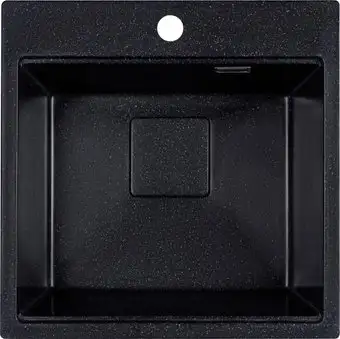 Кухонная мойка Marblan Comfort 50 (черный, с сифоном) - изображение в каталоге