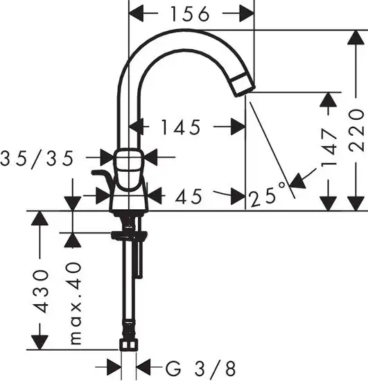 Смеситель Hansgrohe Logis 71222000 - фото товара