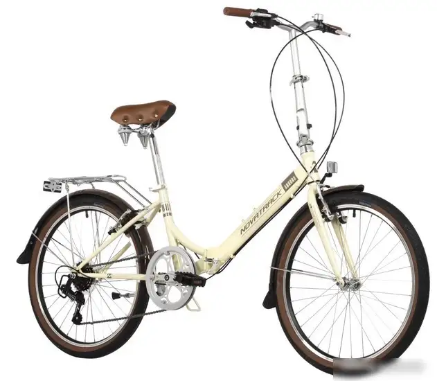 Велосипед Novatrack Aurora 3.6 24 2024 24FAURORA6S.BG4 (бежевый) – фото товара