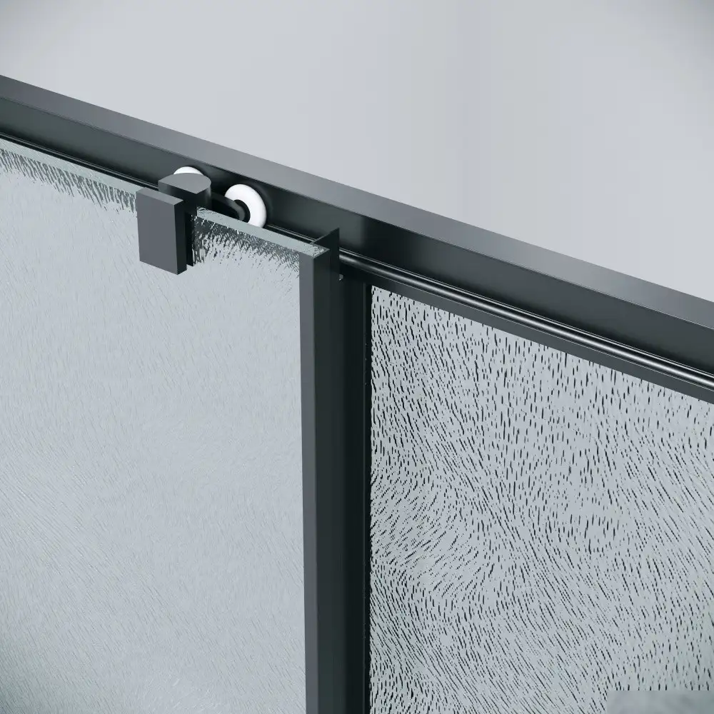 Душевой уголок Grossman Cosmo 130x80x195 120.K33.02.1380.21.02 (черный матовый/стекло шиншилла) - фото товара