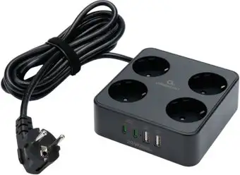 Сетевой фильтр Cablexpert PLT-4-C2U2-B-3 – изображение в каталоге