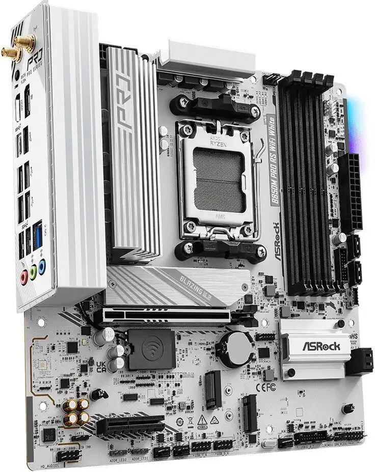 Материнская плата ASRock B850M Pro RS WiFi White – фото товара
