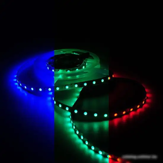 Светодиодная лента Gauss Basic LED 5050/60 12V 10W/m 700lm/m RGB 10mm IP20 5m 1/100 BT055 – фото товара