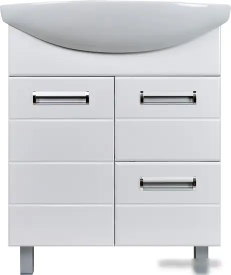 Doratiz Тумба Вега 70 с двумя ящиками под умывальник Балтика 70 (белый) – фото товара