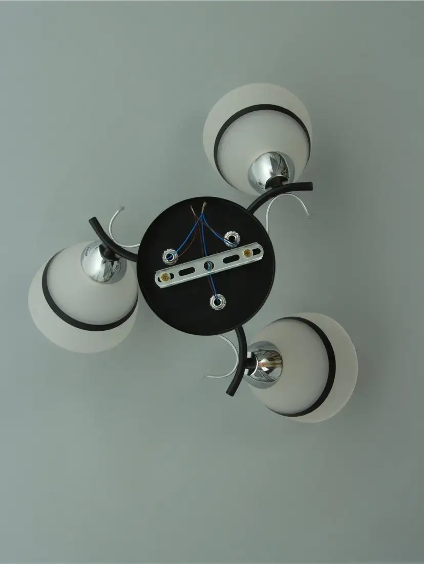 Люстра средней высоты BayerLux Лайма 10352887 (черный/хром) – фото товара