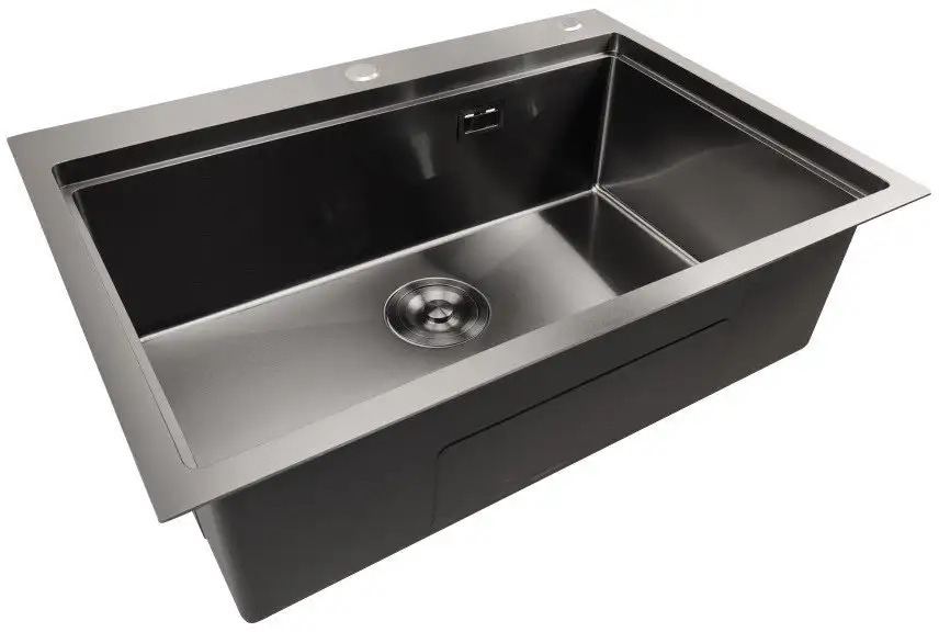Кухонная мойка Stellar S7050NB-A (нано черный, c доской) - фото товара