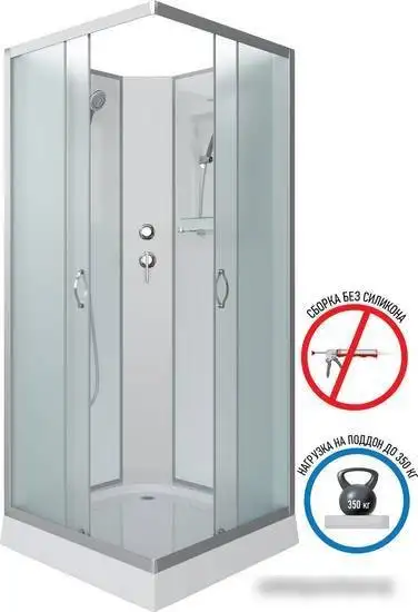 Душевая кабина Niagara NG-1101-14BK 90х90 - фото товара