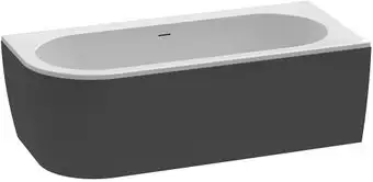 Ванна Cezares Slim Corner-180-80-60-R-NERO-SET - изображение в каталоге