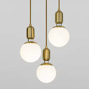 Подвесная люстра Евросвет Bubble 50151/3 латунь – изображение в каталоге