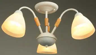 Люстра средней высоты BayerLux Нельсен 10352903 (белый) – изображение в каталоге