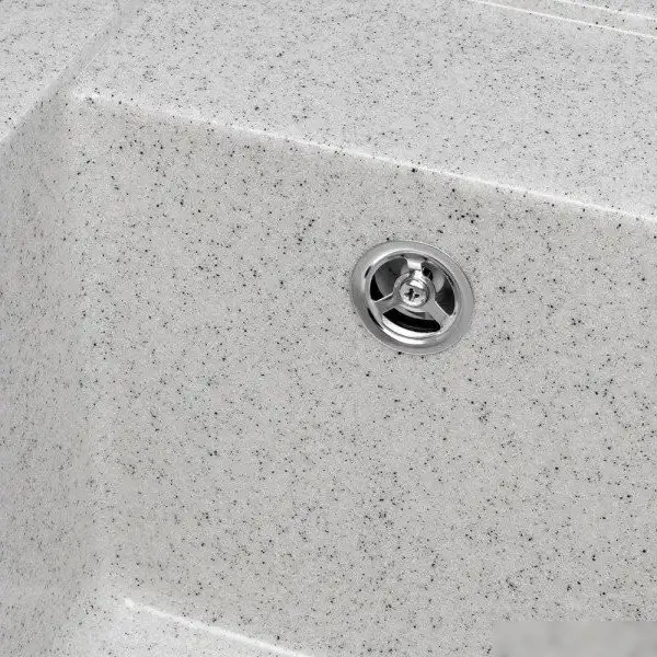 Кухонная мойка Saniteco Terra (серый с сифоном) - фото товара