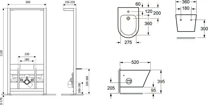 Биде Lavinia Boho Relfix Biore 77070255 - фото товара