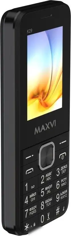 Телефон Maxvi K29 (черный) – фото товара