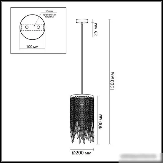 Подвесная люстра Odeon Light Chokka 5028/3 – фото товара