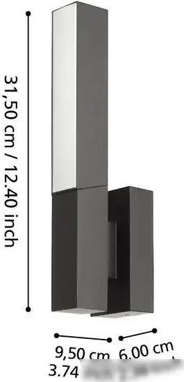 Уличный настенный светильник Eglo Ugento 900709