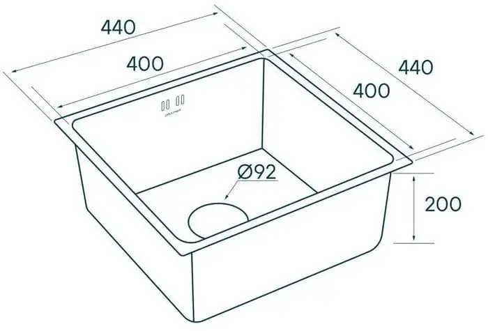 Кухонная мойка Paulmark Lassan PM304444-BS - фото товара