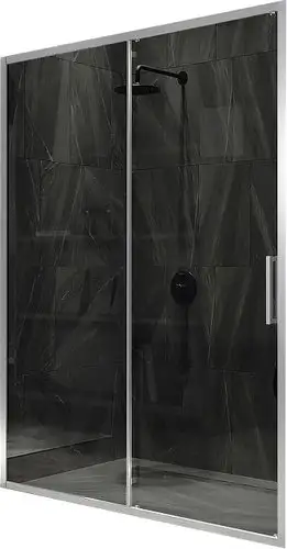 Душевая дверь MaybahGlass 195x120 MGD-1284-5 (графит стекло/хром матовый) - изображение в каталоге