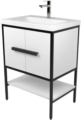 Дабер Тумба под умывальник 010 Тобаго/Эридан/Артвин 60 Т10.6Т.2.5 (черный/белый) – изображение в каталоге