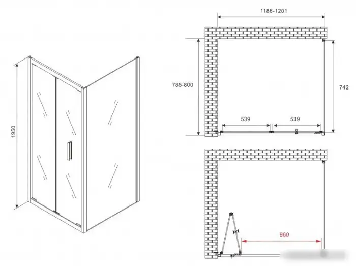 Душевой уголок Abber Sonnenstrand AG07120-S80 - подробное фото Душевой уголок Abber Sonnenstrand AG07120-S80 - фото товара
