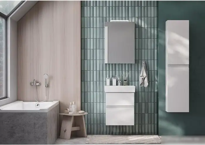 Roca Шкаф-пенал Oleta 150 A857650501 (белый матовый) – фото товара