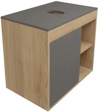 Teymi Тумба под умывальник Nura 70 T60530 (дуб эврика/графит матовый) – изображение в каталоге