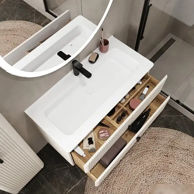 Briz Тумба с умывальником Арно 100 105 03-18100-16 00 БЕЖ – фото товара