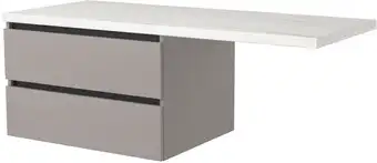 Дабер Тумба под умывальник 003 Т3.8.0.4Ч (серый/черный) – изображение в каталоге