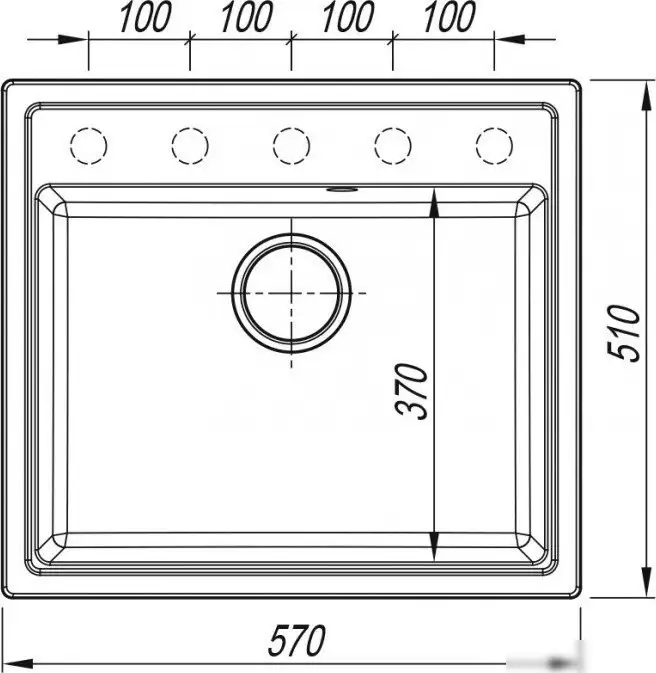 Кухонная мойка ARFEKA Dalago 57 (серый) - фото товара