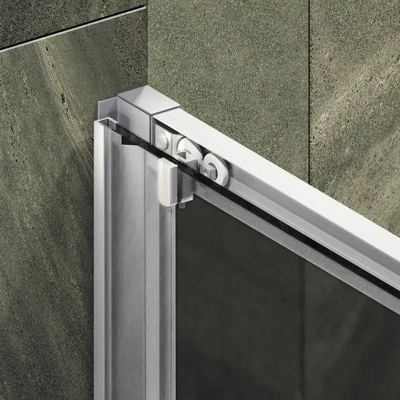 Душевая дверь MaybahGlass 195x180 MGD-1290-5 (графитовое матовое стекло/хром матовый) - фото товара