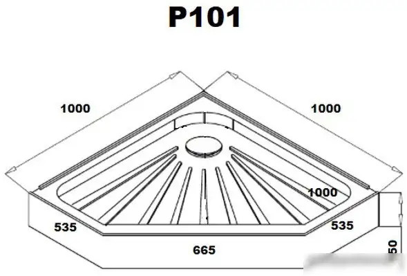 Душевой поддон Cerutti P101 100x100 - фото товара