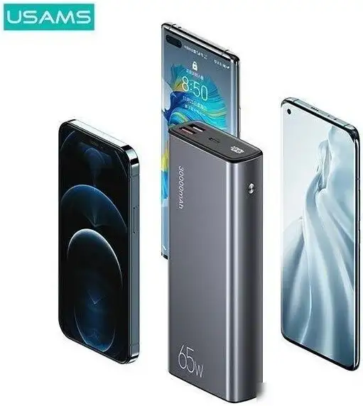 Usams CD165 PB59 30000mAh (темно-серый) – фото товара