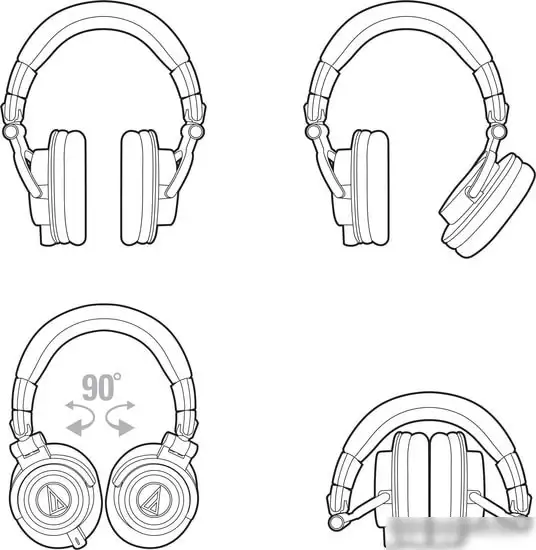 Наушники Audio-Technica ATH-M50x (черный) – фото товара